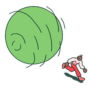 D.C. Guy going into the cavern