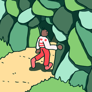 D.C. Guy going into the cavern